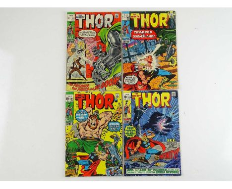 THOR #182, 183, 184, 185 - (4 in Lot) - (1970/71 - MARVEL - UK Price Variant &amp; UK Cover Price) - Includes First appearanc