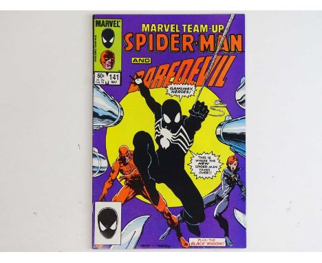 MARVEL TEAM-UP #141 - (1984 - MARVEL) - Ties with Spectacular Spider-Man #90 for the second appearance of Spider-Man's black 