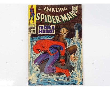 AMAZING SPIDER-MAN #52 - (1967 - MARVEL) - First appearance of Joe Robertson + Third appearance of the Kingpin + Death of Fre