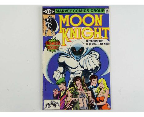 MOON KNIGHT #1 - (1980 - MARVEL) - Origin of Moon Knight + First appearance of the villain Raoul Bushman - Bill Sienkiewicz c
