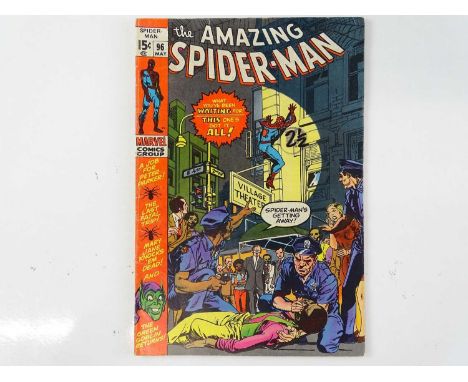AMAZING SPIDER-MAN #96 - (1971 - MARVEL - UK Cover Price) - Features an anti-drugs story line that was not approved by the Co