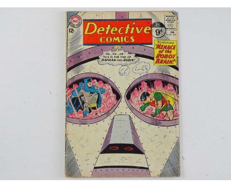 DETECTIVE COMICS: BATMAN #324 - (1964 - DC - UK Cover Price) - Classic robot cover + Batman and Robin appearances + Martian M