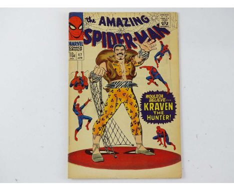 AMAZING SPIDER-MAN #47 - (1967 - MARVEL - UK Price Variant) - Kraven the Hunter, Green Goblin, Harry &amp; Norman Osborn appe