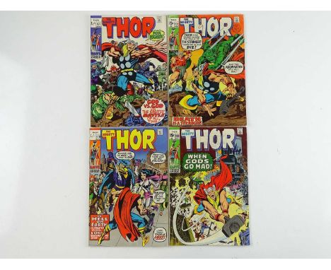 THOR #177, 178, 179, 180 - (4 in Lot) - (1970 - MARVEL - UK Price Variant &amp; UK Cover Price) - Includes Mephisto, Abominat