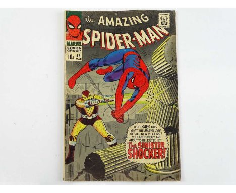 AMAZING SPIDER-MAN #46 - (1967 - MARVEL - UK Price Variant) - Origin and First appearance of the Shocker - John Romita Sr. co