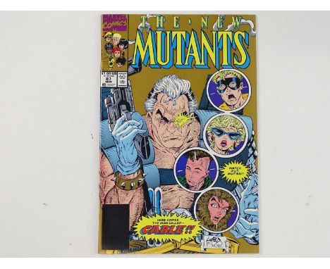 NEW MUTANTS #87 - (1990 - MARVEL) - Second printing with Gold ink cover - First appearance of Cable + Stryfe, Mutant Liberati