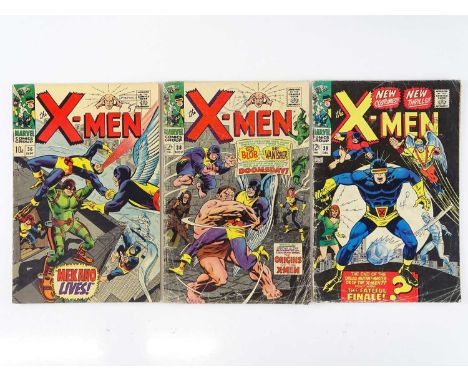 UNCANNY X-MEN #36, 38, 39 - (3 in Lot) - (1967 - MARVEL - UK Price Variant &amp; UK Cover Price) Includes First appearance of