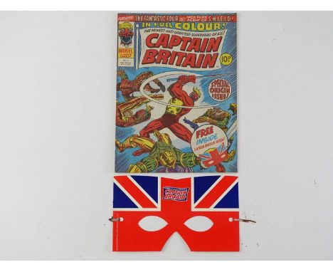 CAPTAIN BRITAIN #1 - (1976 - BRITISH/MARVEL - UK Price) - Origin and First appearance of Captain Britain + Free gift included