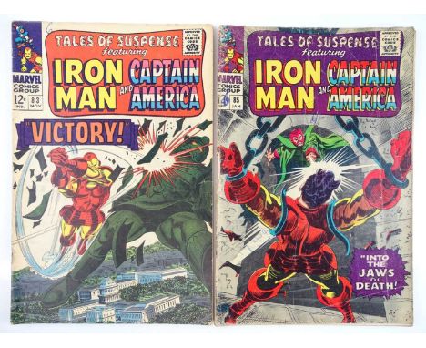 TALES OF SUSPENSE #83, 85 - (2 in Lot) - (1966 - MARVEL) - Includes First appearance of the Tumbler + Iron Man, Captain Ameri