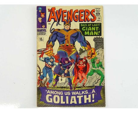 AVENGERS #28 - (1966 - MARVEL - UK Price Variant) - First appearance of the The Collector + Giant-Man becomes Goliath - Jack 