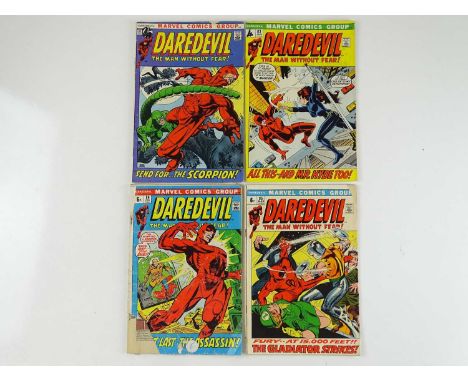 DAREDEVIL #82, 83, 84, 85 - (4 in Lot) - (1971 - MARVEL - UK Price Variant) - Includes Black Widow, Scorpion, Mr. Hyde, Gladi