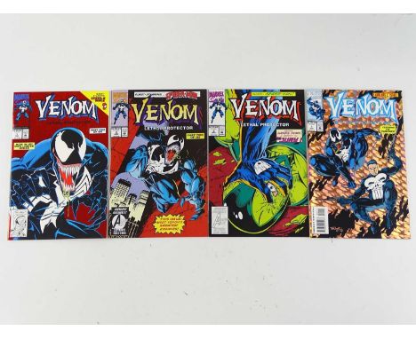 VENOM: LETHAL PROTECTOR #1, 2, 3 &amp; VENOM: FUNERAL PYRE #1 - (4 in Lot) - (1992/93 - MARVEL) Includes First Venom solo tit