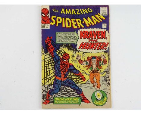 AMAZING SPIDER-MAN #15 - (1964 - MARVEL - UK Price Variant) - First appearance of Kraven the Hunter + Second appearance of th