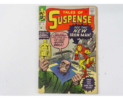 TALES OF SUSPENSE #48  - (1963 - MARVEL - UK Price Variant) - New red &amp; gold Iron Man armour, designed by Steve Ditko + F