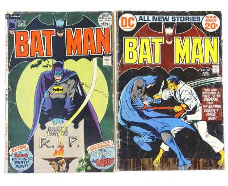BATMAN #242 &amp; 243 - (2 in Lot) - (1972 - DC - UK Cover Price) - Includes Ra's Al Ghul 'Lazarus Pit' storyline + Talia Al 