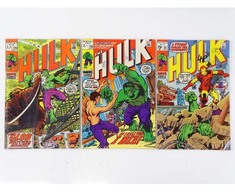 INCREDIBLE HULK #129, 130, 131 - (3 in Lot) - (1970 - MARVEL - UK Cover Price &amp; UK Price Variant) Includes First appearan