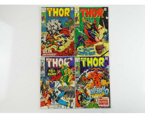 THOR #173, 174, 175, 176 - (4 in Lot) - (1970 - MARVEL - UK Price Variant &amp; UK Cover Price) - Includes First appearance o