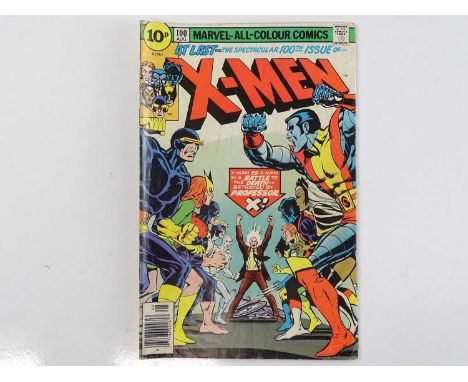 UNCANNY X-MEN #100 - (1976 - MARVEL - UK Price Variant) - The original X-Men vs. the new X-Men + Origin (partial) of Phoenix 