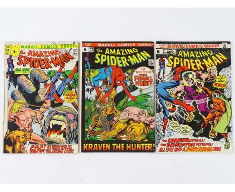AMAZING SPIDER-MAN #103, 104, 118 - (3 in Lot) - (1971/73 - MARVEL - UK Price Variant) - Includes First appearance of Gog + K
