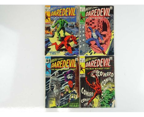 DAREDEVIL #50, 51, 54, 55 - (4 in Lot) - (1969 - MARVEL - UK Price Variant &amp; UK Cover Price) - Includes Starr Saxon, Mist