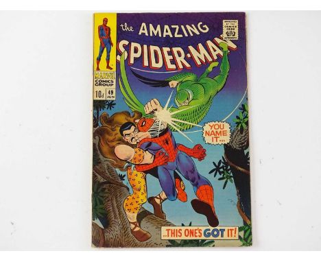 AMAZING SPIDER-MAN #49 - (1967 - MARVEL - UK Price Variant) - Kraven the Hunter and Vulture II appearances - John Romita Sr. 