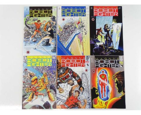 MAGNUS, ROBOT FIGHTER #1, 2, 3, 4, 5, 6 - (6 in Lot) - (1991 - VALIANT) - ALL First Printings &amp; Complete with Trading Car