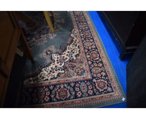 A modern vintage carpet square, approx 240 x 170cm