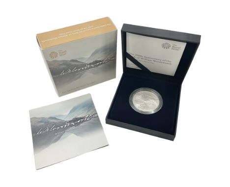 The Royal Mint United Kingdom 2020 'The 250th Anniversary of the Birth of William Wordsworth' silver proof five pound coin, c