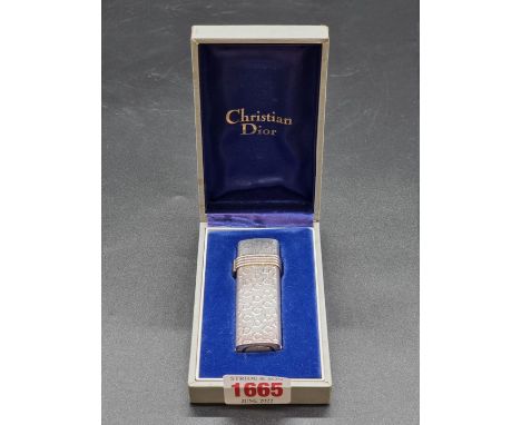A Christian Dior lighter,&nbsp;in fitted box. 