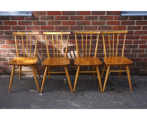 A set of four vintage Ercol 391 dining chairs.&nbsp; 