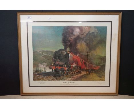 Terence Cuneo (1907 - 1996), Signed Limited Edition Print titled ' Duchess of Hamilton ', also signed by the Principal Assist