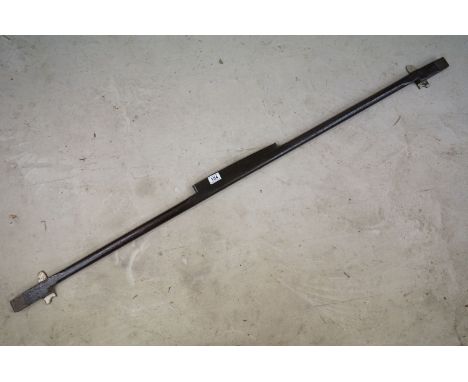 British Railway / Rail Wooden Gauge, the centre set with an I &amp; O Smallwood Ltd Brass Spirit Level no.933142, the ends wi