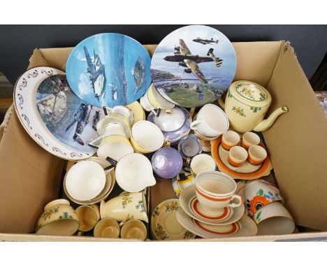 Good selection of mainly Art Deco Ceramics including Cups, Saucers, Tea Plates, Teapots, Milk Jugs, Sugar Bowls, Egg Cup Set 