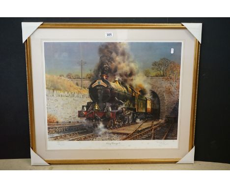 Terence Cuneo (1907 - 1996), Signed Limited Edition Print titled ' King George V ', also signed by Peter J Prior, no. 29/850,