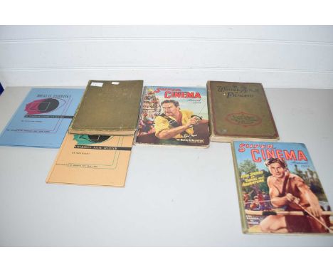 Mixed Lot: Vintage books of film and cinema interest to include Super Cinema Annual 1952 and 1954, The Golden Treasure Album 