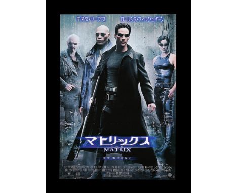 An uncommon format for the classic Keanu Reeves sci-fi actioner "The Matrix" (1999). This is a rare Japanese "B1" poster. "B1