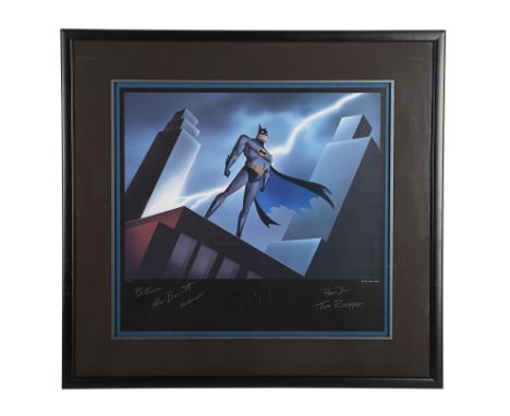 A limited-edition "Batman Lightning" Lithograph from the TV series "Batman: The Animated Series". Numbered #25 from a print r