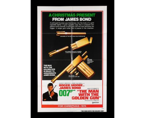 US One-Sheet Advance poster for "The Man With The Golden Gun" (1974), Roger Moore's second outing as the British secret agent