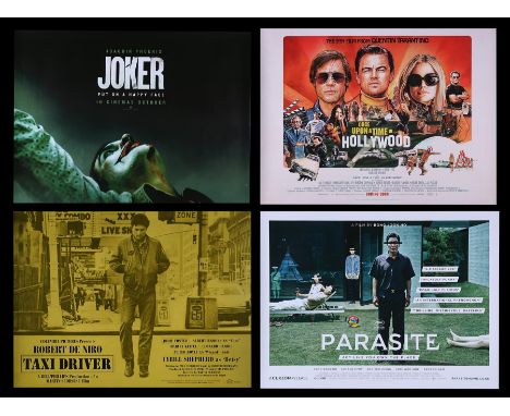 A collection of four 'modern' cult classic UK Quads. Titles include Quentin Tarantino's "Once Upon a Time in Hollywood" (2019