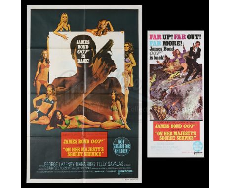 From first release in Australia, 1969 we have two film posters, a One-Sheet and Daybill from George Lazenby's only appearance