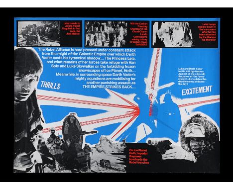 A beautiful example of one the most sought Star Wars collectables. A British UK Quad for "Star Wars: Episode V - The Empire S