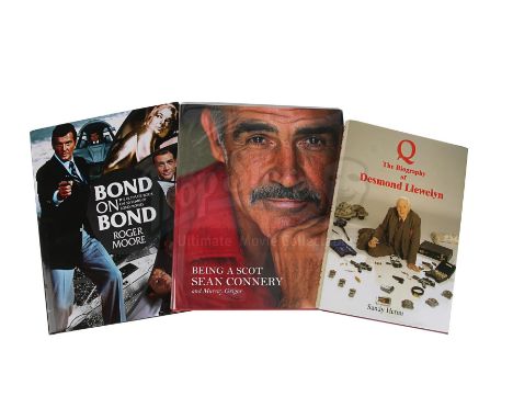 Three hard back autobiographies for actors associated with the role of 007 and the Bond series. The lot includes a First Edit