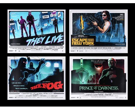 Four of John Carpenter's cult titles, "Escape From New York" (1981), "They Live" (1988), "Prince of Darkness" (1987) and "The