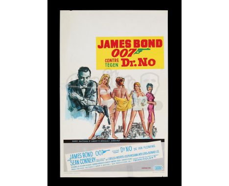 This small Belgian Affiche for "Dr. No" (1962) is based upon Mitchell Hooks' original artwork for the British and US campaign