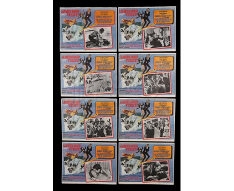 Group of eight Mexican Lobby Cards from first year of release, 1970 in Mexico for "On Her Majesty's Secret Service" (1969) - 