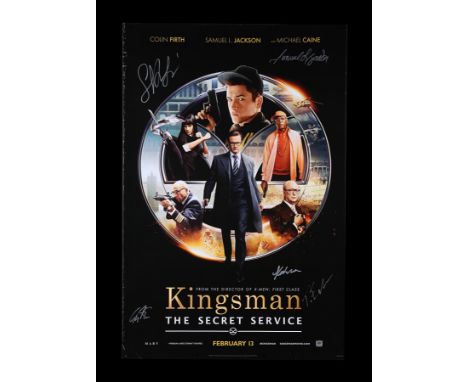 Poster has been hand-signed by Samuel L. Jackson (Valentine), Sofia Boutella (Gazelle), Taron Egerton (Eggsy), Sophie Cookson