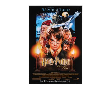 "Let The Magic Begin". A US One-Sheet for the first Harry Potter film which was retitled "Harry Potter and the Sorcerer's Sto