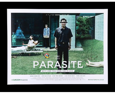 Through films like Okja and Snowpiercer, director Bong Joon Ho (who has autographed and dated the poster) has dazzled audienc