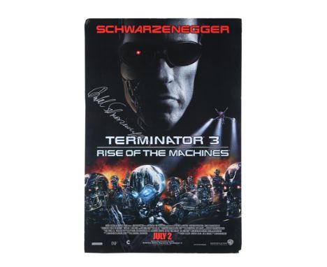 Original US One-Sheet (2003), personally hand-signed by the Terminator himself Arnold Schwarzenegger. 27" x 40" (69 x 104 cm)