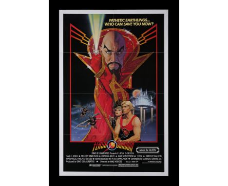 "Pathetic Earthlings...Who Can Save You Now?". Original 1980 US One-Sheet movie poster featuring beautiful, detailed fantasy 